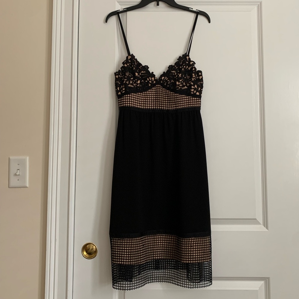 Theory black lace dress cocktail dress